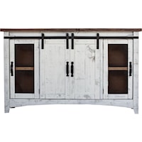 Farmhouse Style Barn Door Console