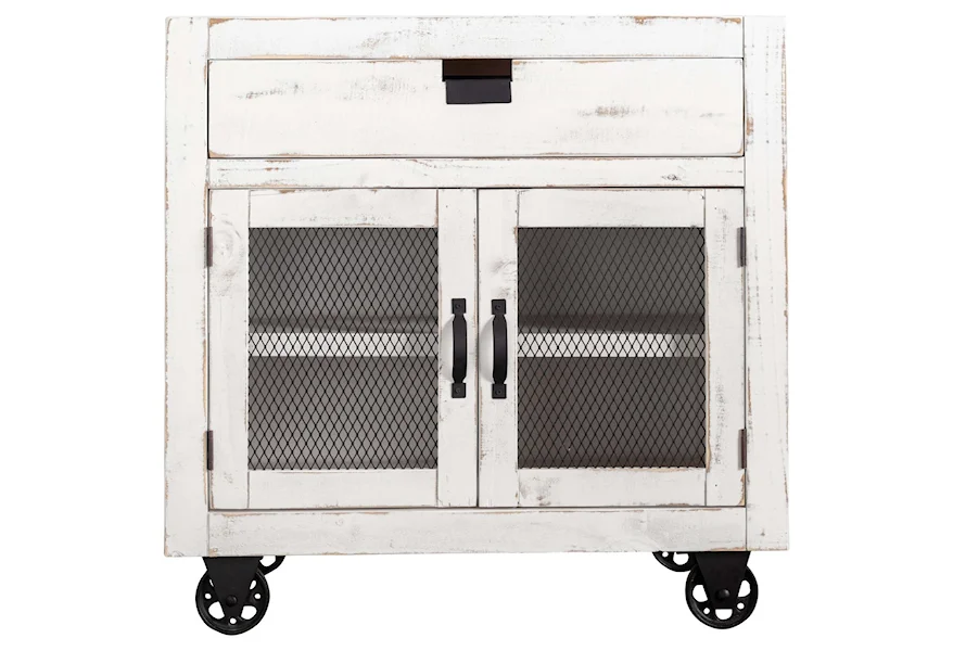 Industrial 2-Door Accent Chest by Elements at Royal Furniture