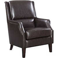 Traditional Upholstered Chair with Nailhead Trim