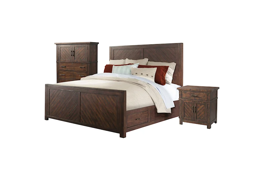 Jax 3-Piece Queen Bedroom Set by Elements at Royal Furniture