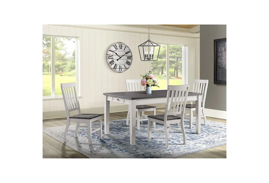 Kayla 5-Piece Dining Table and Chair Set by Elements International at Johnny Janosik