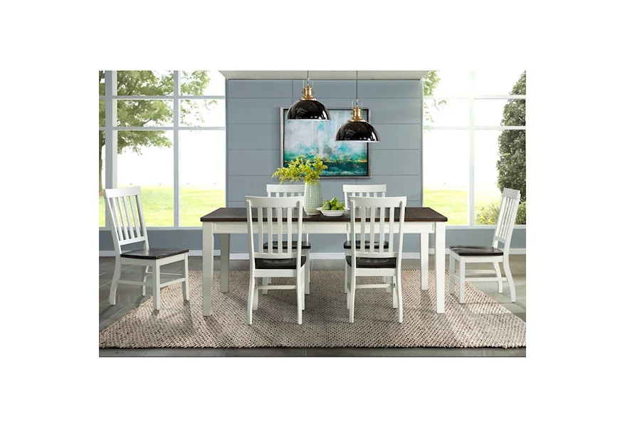 Kayla 7-Piece Dining Table and Chair Set by Elements at Royal Furniture