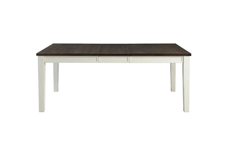 Kayla Two-Tone Rectangular Dining Table by Elements at Royal Furniture