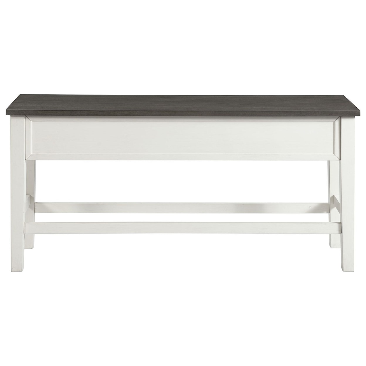 Elements Kayla Two Tone Counter Storage Bench w/ Grey Top