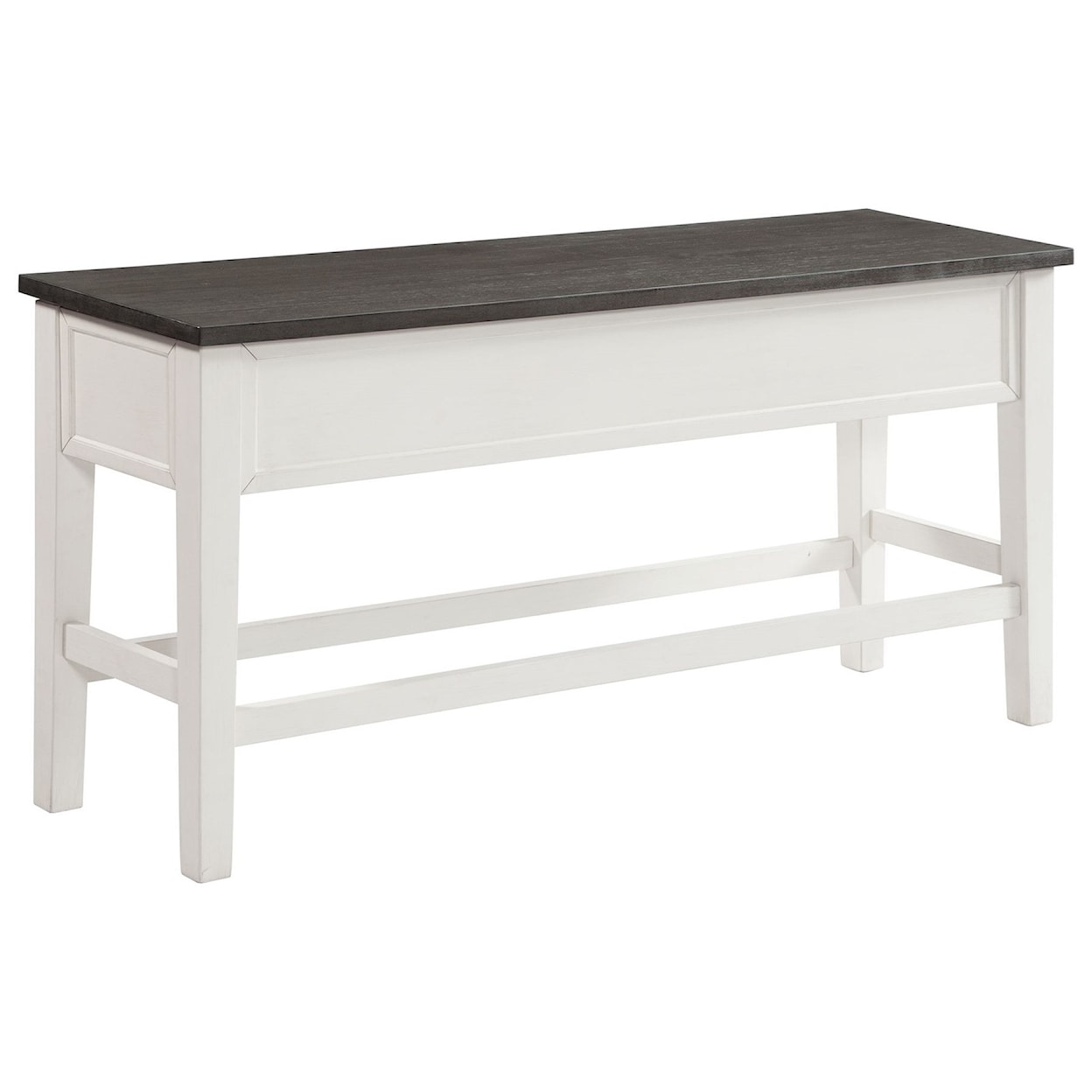 Elements Kayla Two Tone Counter Storage Bench w/ Grey Top