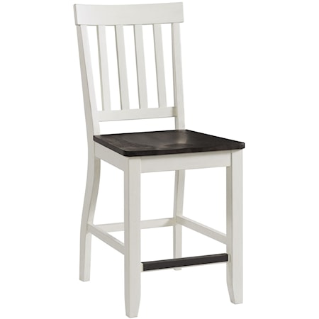 Two-Tone Counter Height Side Chair