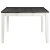 Elements Kayla Two-Tone Counter Height Dining Table