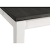 Elements Kayla Two-Tone Counter Height Dining Table