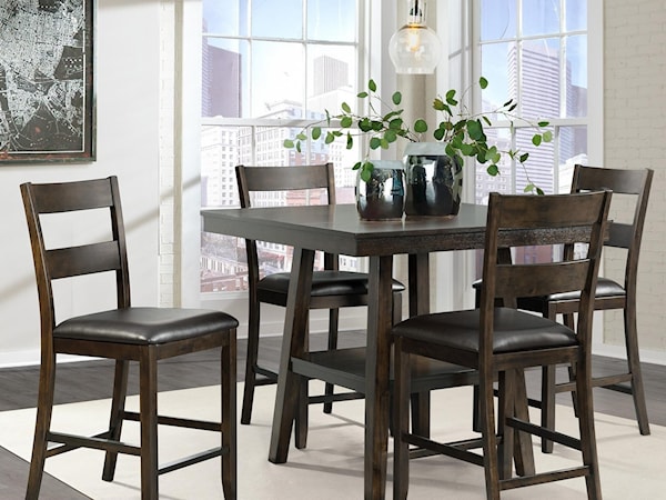 5 Piece Counter Height Dining Set