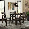 Elements International Laredo 5 Piece Counter Height Dining Set