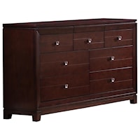 Casual 7-Drawer Dresser with Felt-Lined Drawers