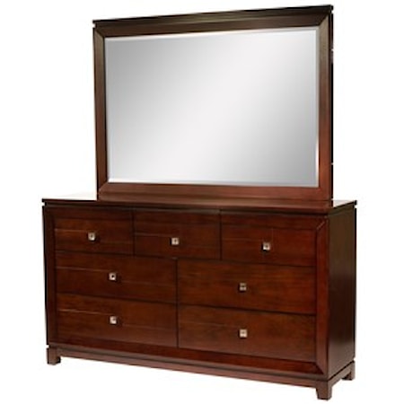 7-Drawer Dresser &amp; Mirror Set