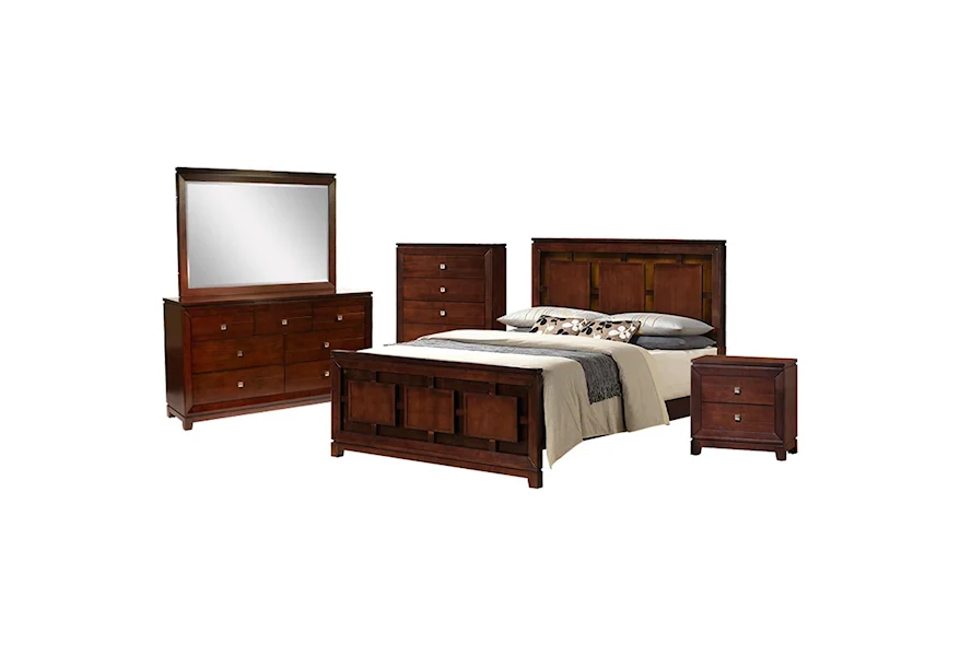 London 5-Piece King Bedroom Set by Elements at Royal Furniture