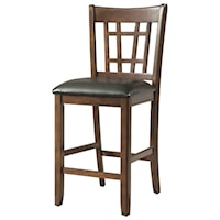 Counter Height Stool with Upholstered Seat