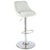 Elements International Melissa Contemporary Bar Stool with Adjustable Seat and Quilted Stitching 
