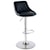 Elements Melissa Contemporary Bar Stool with Adjustable Seat and Quilted Stitching 