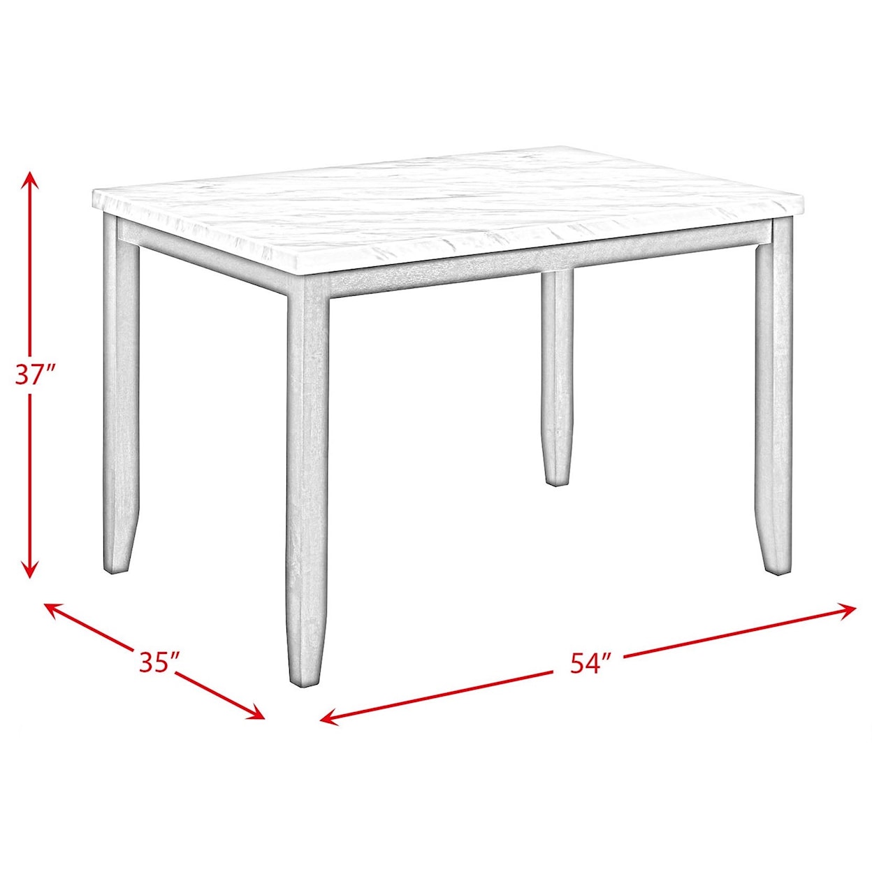 Elements International Nash 7 Piece Counter Set