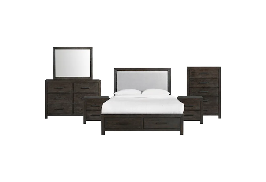 Shelby SY600 6-Piece King Bedroom Group by Elements at Royal Furniture