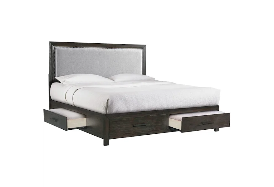 Shelby SY600 Queen Low Profile Storage Bed by Elements at Royal Furniture