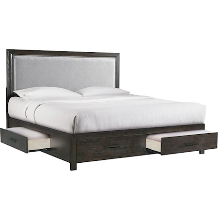 Queen Low Profile Storage Bed