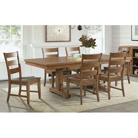 Casual 7-Piece Table and Chair Set