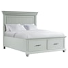 Elements International Slater QUEEN BED WITH STORAGE