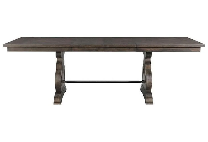Stone Counter Height Rectangular Dining Table by Elements International at Sam Levitz Furniture