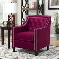 Accent Chair with Nailhead Trim