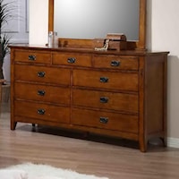 Mission Style Double Dresser