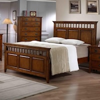 King Mission Style Panel Bed 