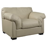 Plush Cushioned Club Chair in Casual Style