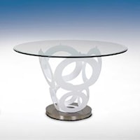 48" Glass Top Dining Table