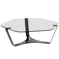 Glass Top Cocktail Table