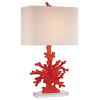 RED CORAL TABLE LAMP