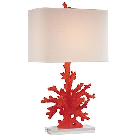 RED CORAL TABLE LAMP