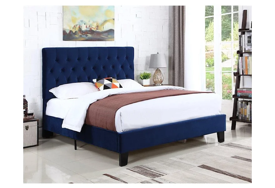 Amelia King Upholstered Bed by Emerald at Rife's Home Furniture