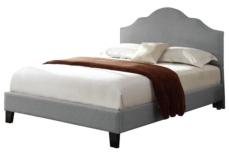 Madison Queen Upholstered Bed by Emerald at Rife's Home Furniture
