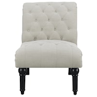 Traditional Armless Accent Chair