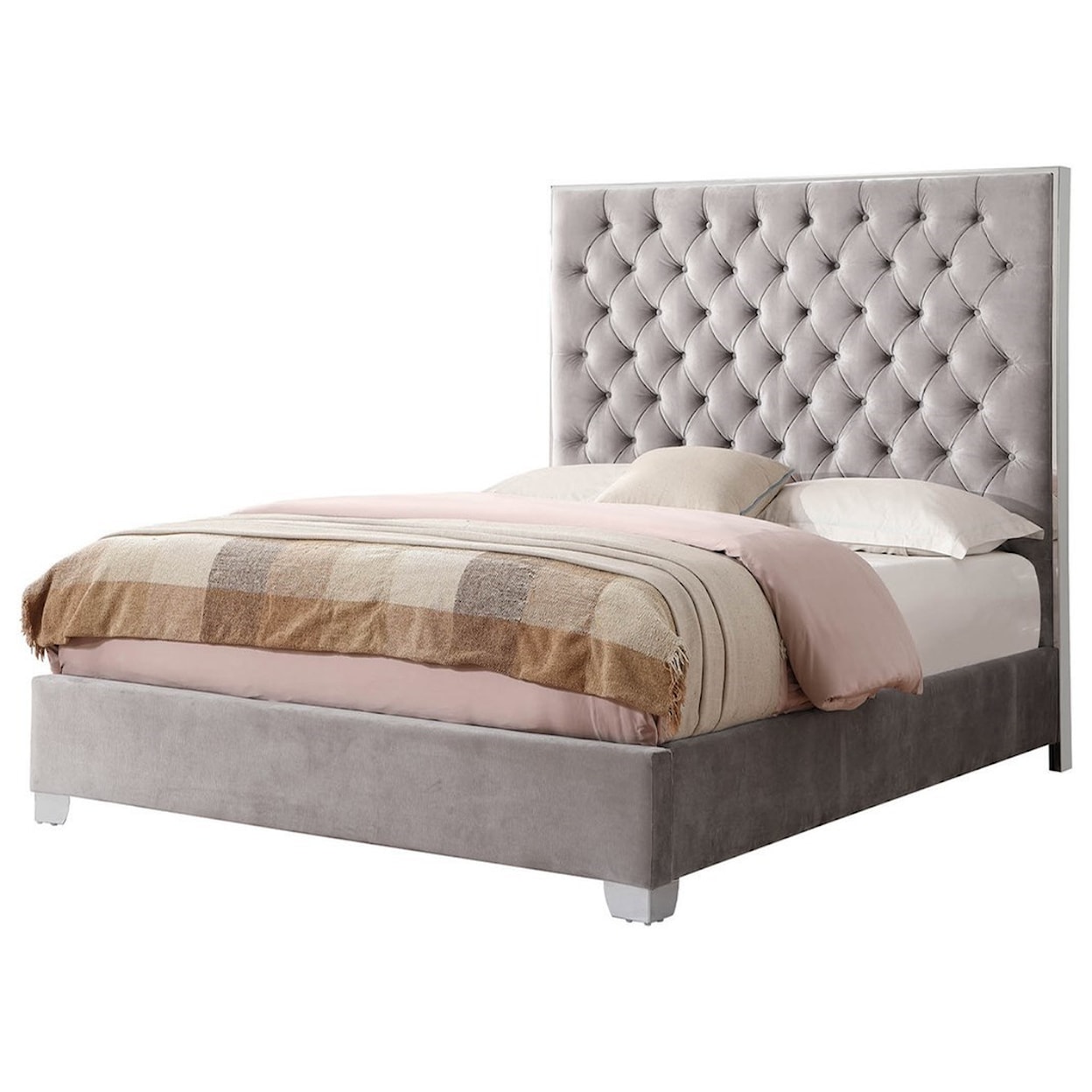 Emerald Lacey Queen Upholstered Bed