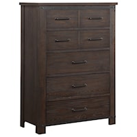 Rustic Farmhouse Chest in Cocoa Brown Finish