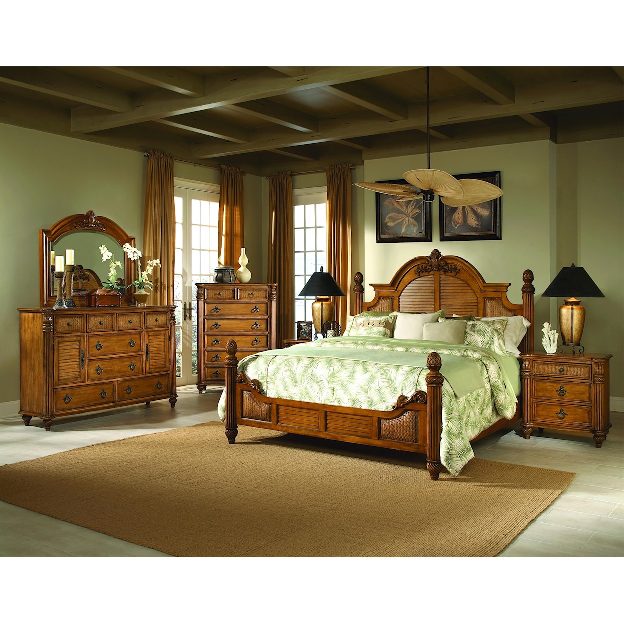 Endura Furniture Key West Tropical Bed