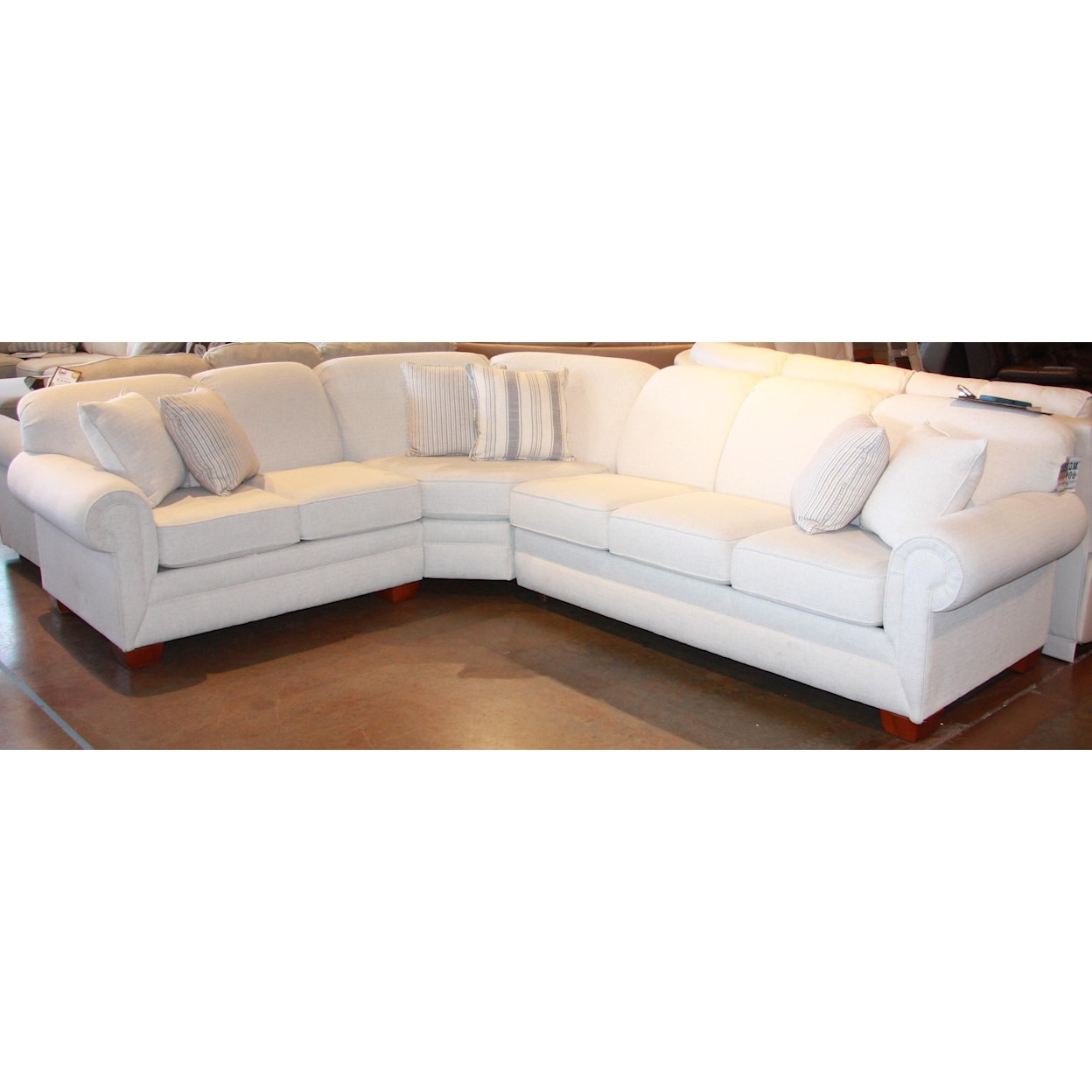 England Monroe 3 PC Sectional with Queen Sleeper
