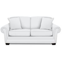 Traditional Rolled Arm Full Sleeper Sofa