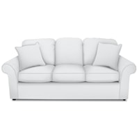 Traditional Rolled Arm Queen Sleeper Sofa