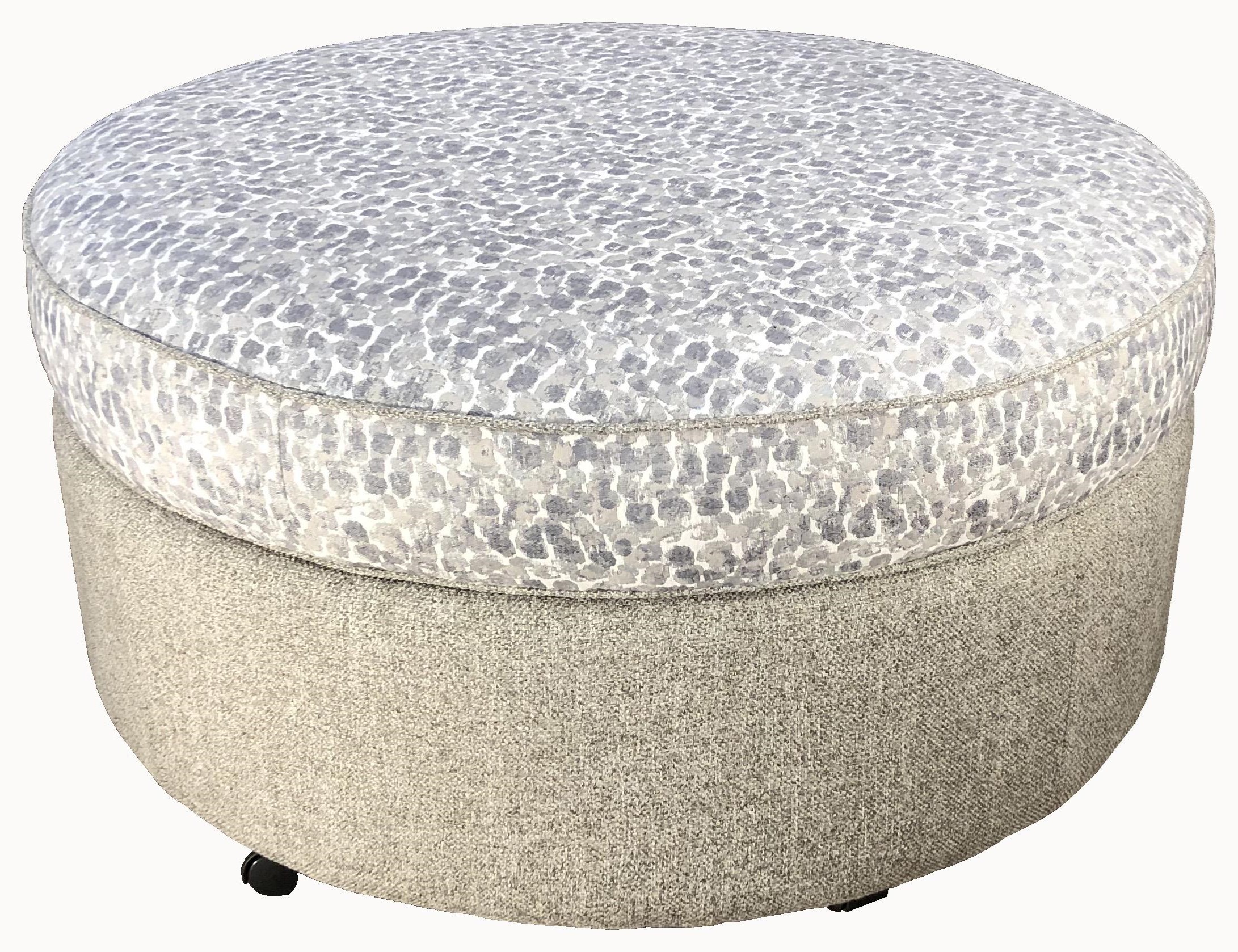Round Storage Ottoman