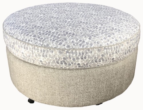 Round Storage Ottoman for Casual Elegance