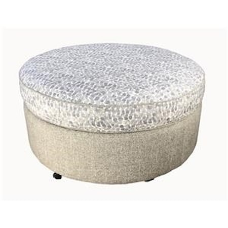 Round Storage Ottoman