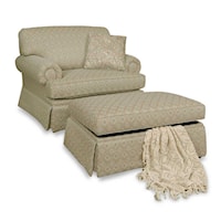 Accent Chair and Storage Ottoman