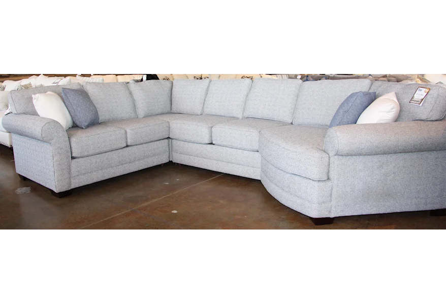 Brantley 4 PC Sectional with Cuddler by England at Reeds Furniture