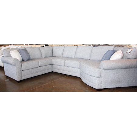 4 PC Sectional with Cuddler